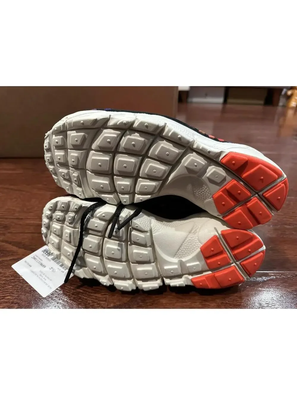 Size 5 Nike Air Footscape Woven Black Rainbow